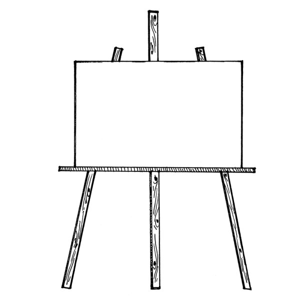 Мольберт раскраска