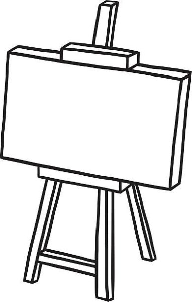 Мольберт чб