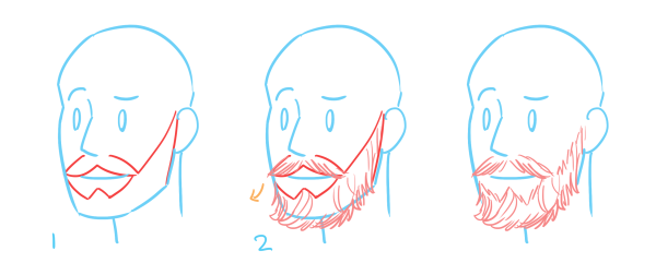 Нарисованная щетина