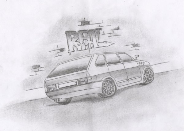 Рисунок карандашом Пацанский