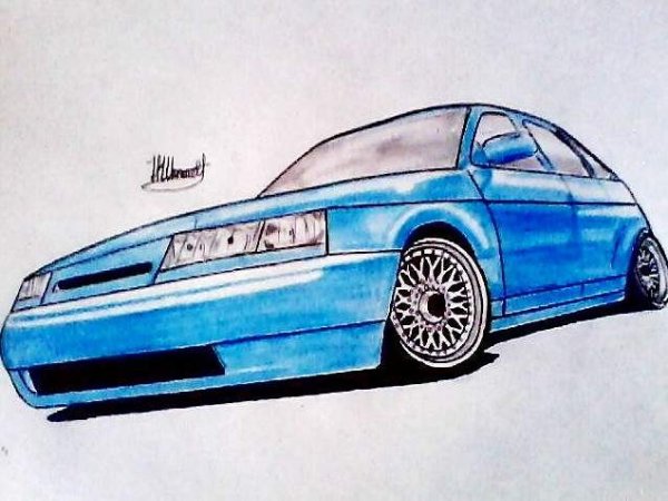 ВАЗ 2112 рисунок