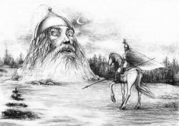 Руслан и Людмила поединок Руслана с головой