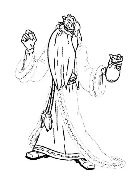 Черномор раскраска