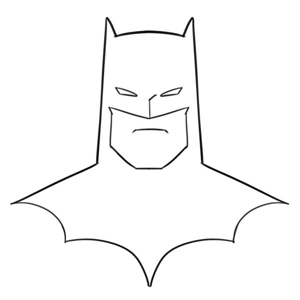 Поэтапное рисование Бэтмена