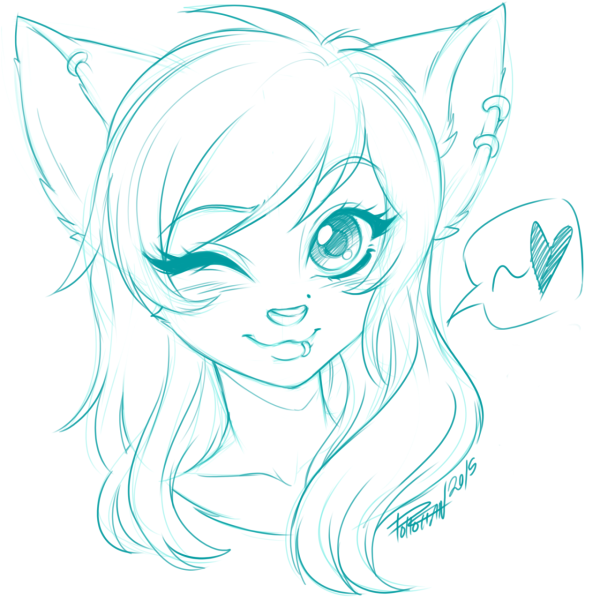 Фурри для срисовки