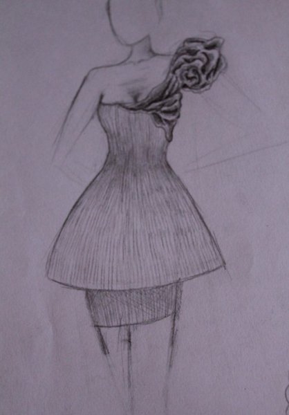 Нарисовать платье