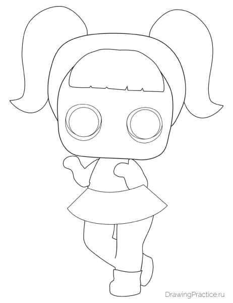 Куклы для срисовки легкие