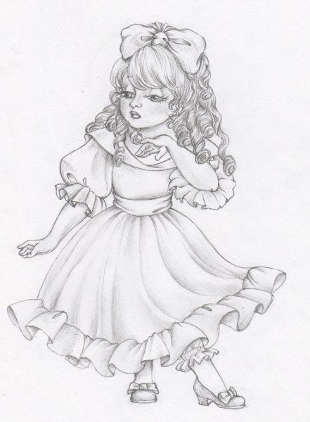 Мальвина раскраска