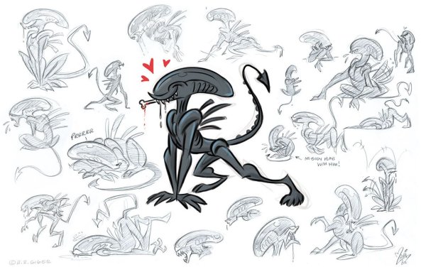 Мультяшный Ксеноморф