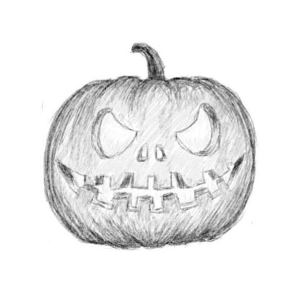 Рисунки на Хэллоуин для новичков