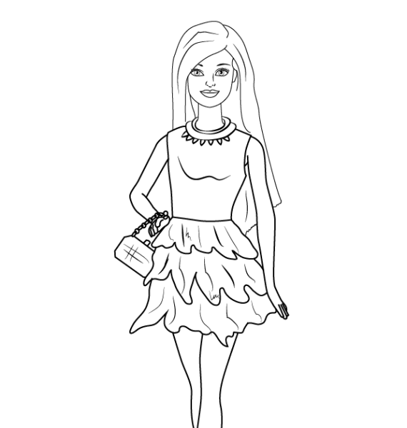 Куклы для срисовки в полный рост