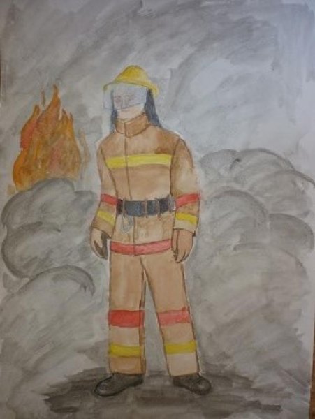 Пожарный рисунок
