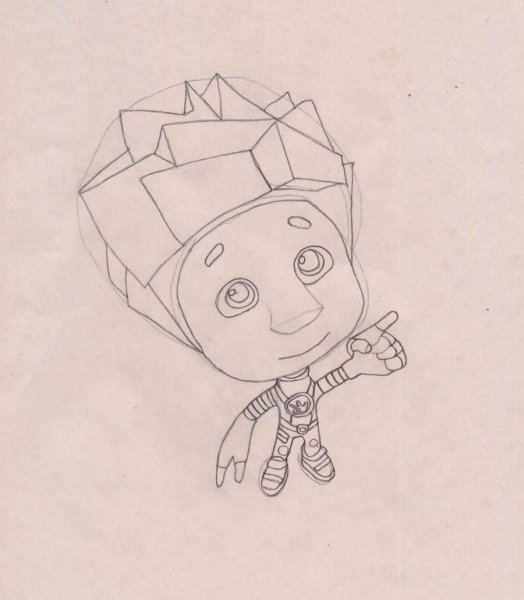 Рисовать Нолика из Фиксиков