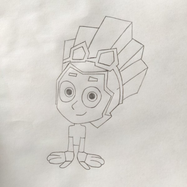 Как нарисовать фиксика Нолика