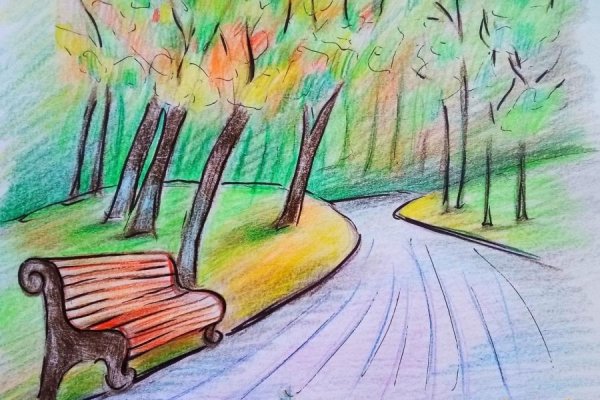 Пейзаж рисунок карандашом