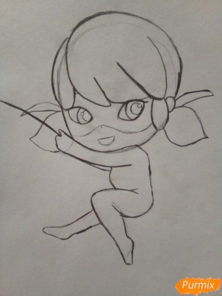 Леди баш рисунок карандашом