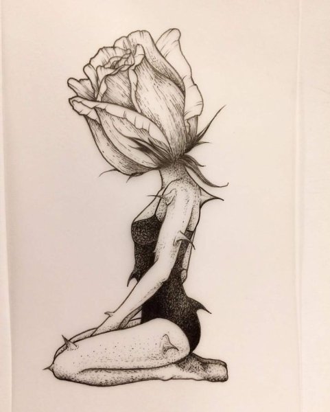 Грустные рисунки ручкой