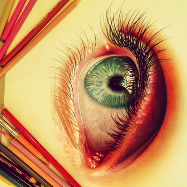 Красивые картины цветными карандашами