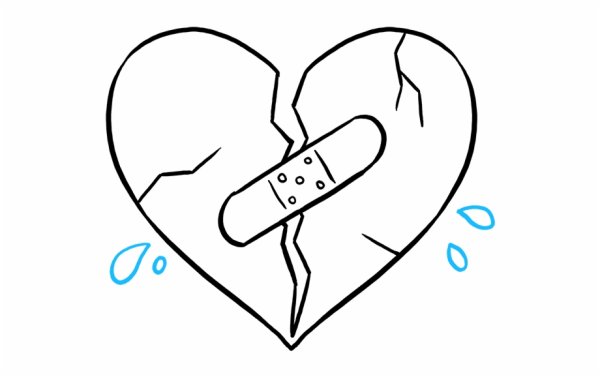 Рисунки для срисовки сердечки