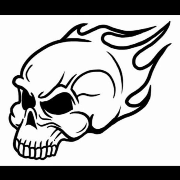 Поэтапное рисование черепа