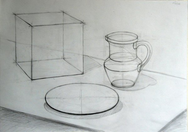 Академический Строгановка линейно конструктивный натюрморт