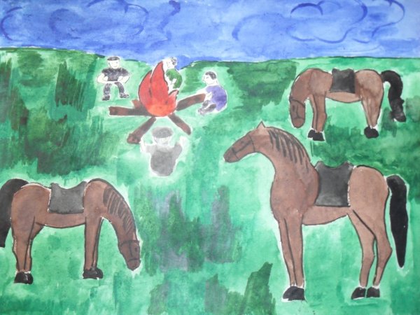 Иллюстрация к рассказу Бежин луг легкие