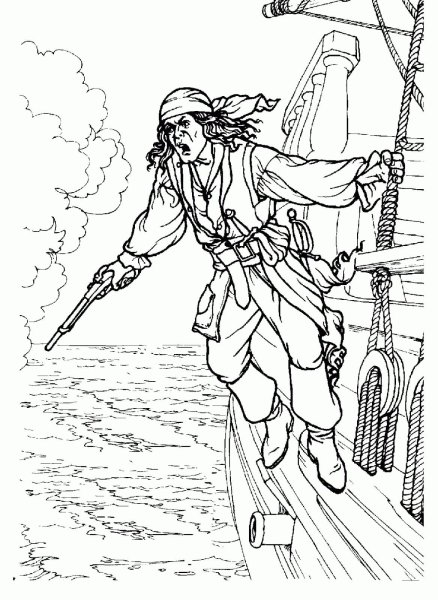 Пират рисунок