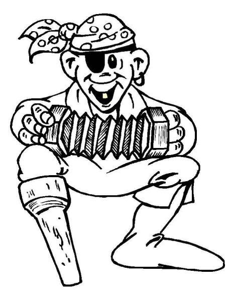 Пират рисунок карандашом