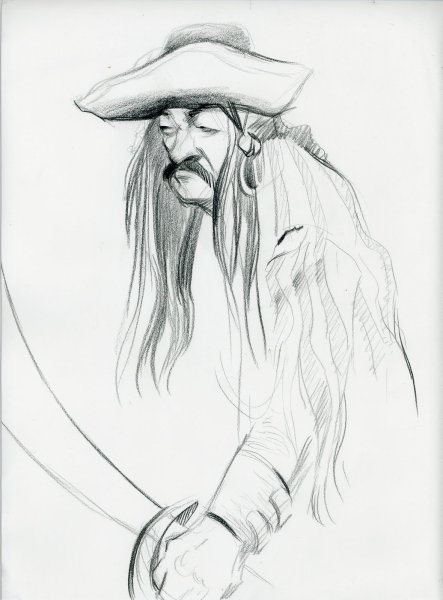 Пиратки карандашом