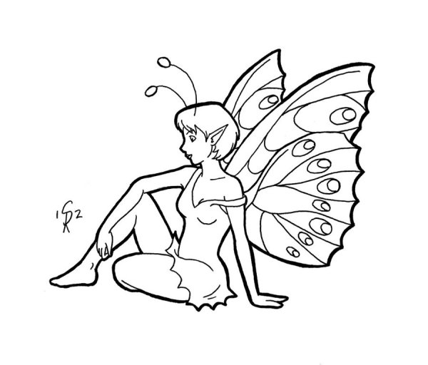 Феи карандашом для срисовки
