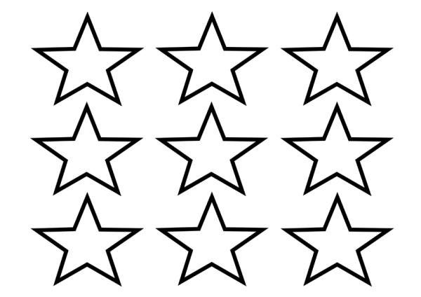 Звезды картинки для вырезания
