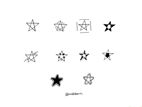 Звезда Минимализм эскиз