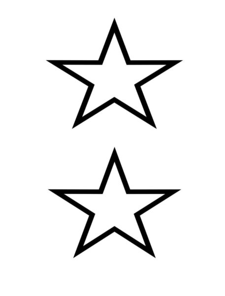 Звезда раскраска