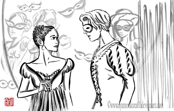 Ромео и Джульетта рисунок легкий