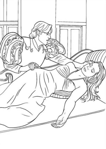 Ромэо и Джульетта рисунок легкий