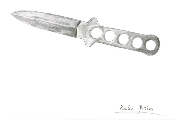 Скелетный нож раскраска