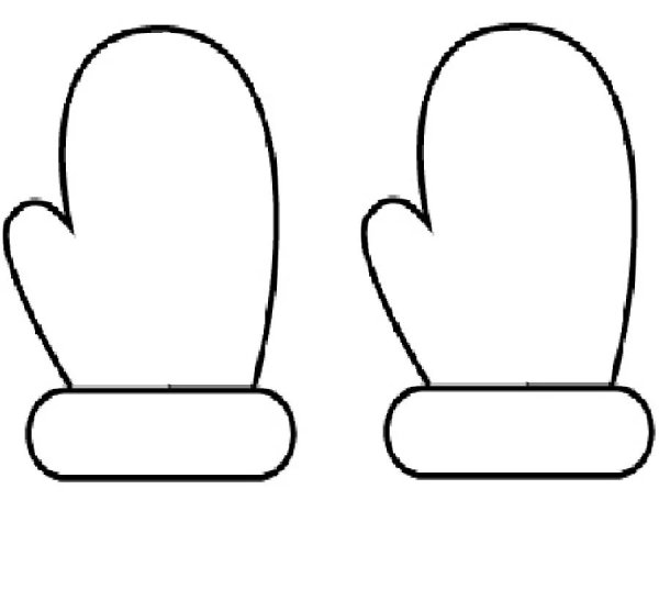 Трафарет рукавички