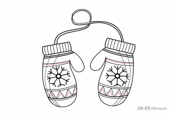 Рукавица контур