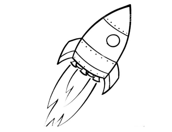Ракета карандашом для детей