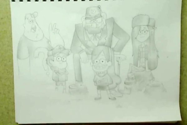 Рисунки простым карандашом Гравити Фолз