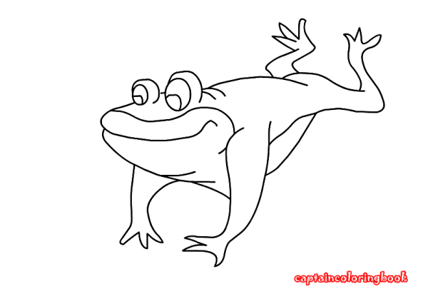 Лягушка раскраска