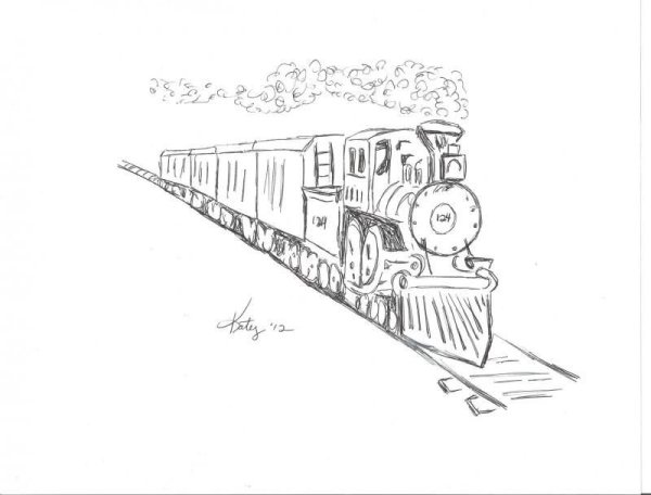 Нарисовать поезд
