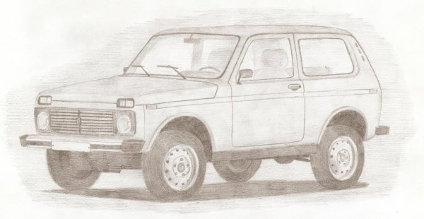 Рисовать ниву спереди