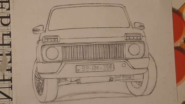 Раскраска ВАЗ 2121 Нива