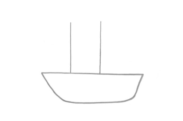 Раскраска. Кораблик
