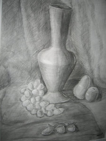 Кувшин карандашом