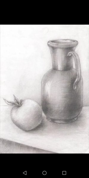 Кувшин карандашом