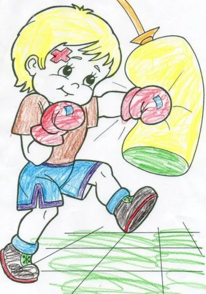 Раскраска здоровый образ жизни для детей