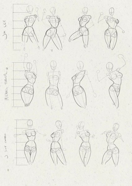 Эстетика тела карандашом