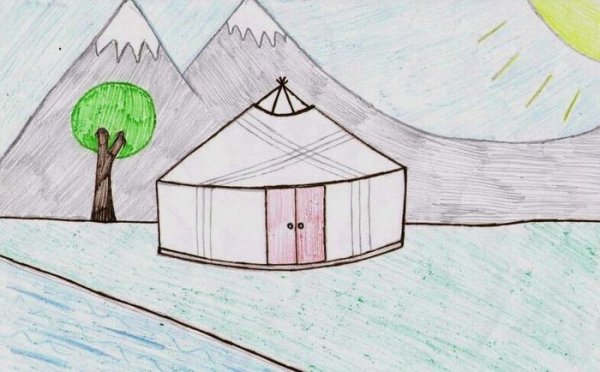 Рисование Юрты